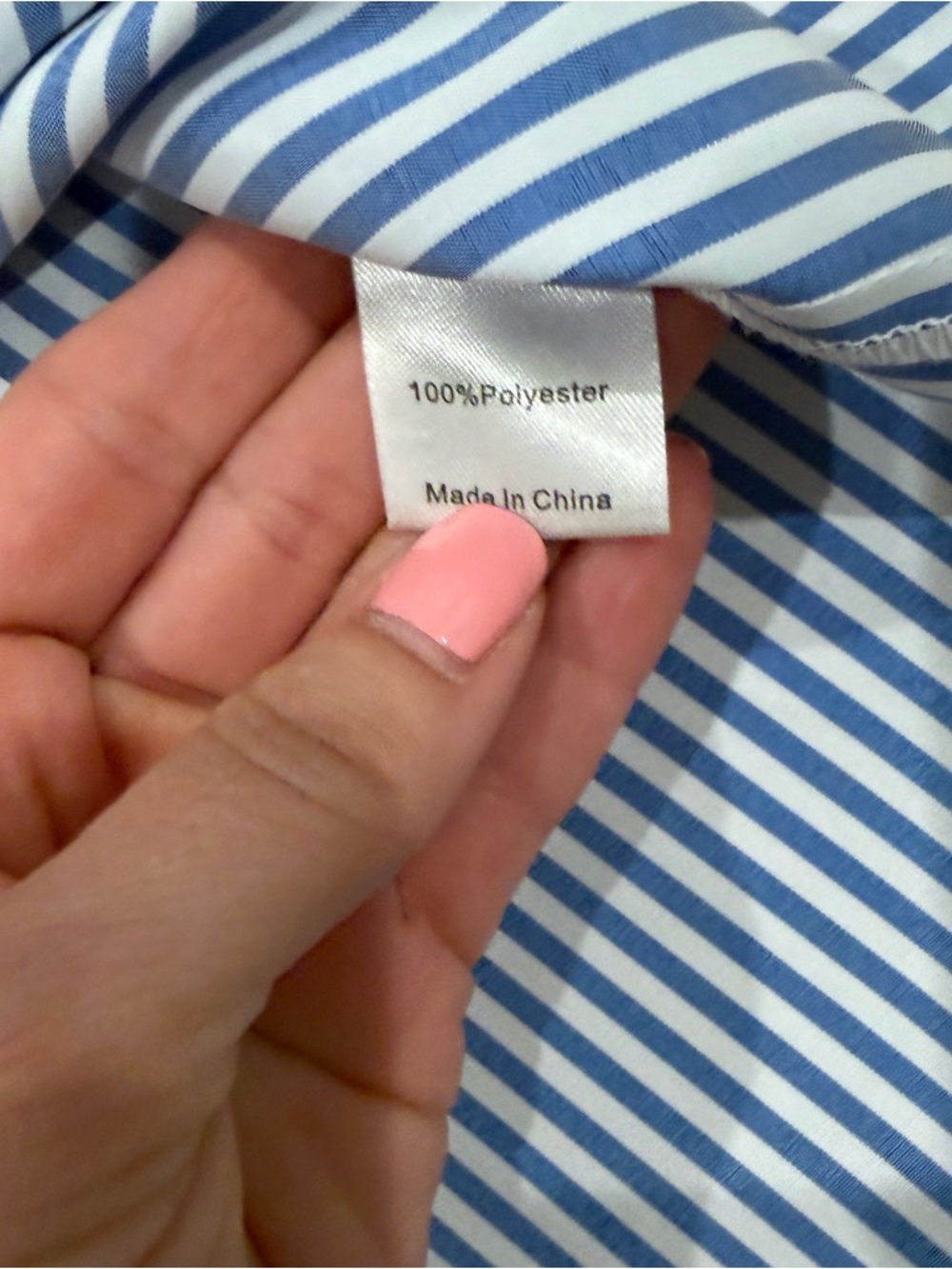 Tuckernuck Blue and White Striped Popover Blouse - Picture 7 of 11